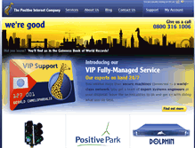 Tablet Screenshot of positive-internet.com