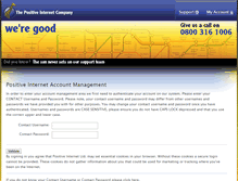 Tablet Screenshot of login.positive-internet.com